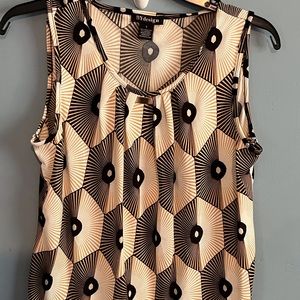 SELLING BYdesing TOP SIZE SMALL COLOR BROWN And CREAM BNWOT SLEEVELESS